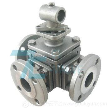 上海首龍品牌|國標三通法蘭口球塞閥