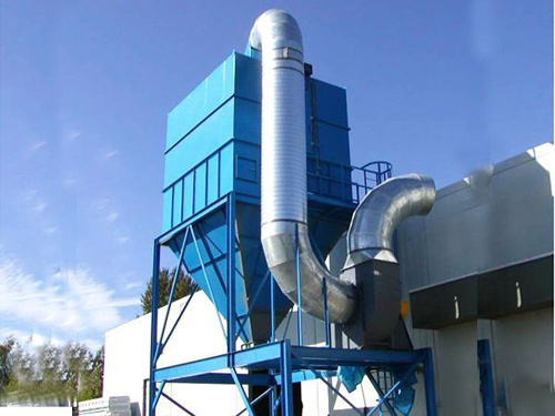 看一看天宏環保60HP脈沖除塵器--小型鍋爐旋風除塵器