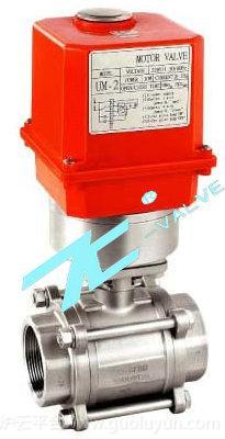 球閥產品系列:三片式電動牙口球塞閥-首龍球閥