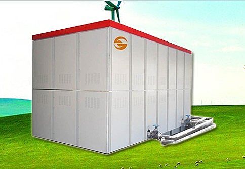 煙臺(tái)卓越1000kw10萬(wàn)平米學(xué)校煤改電專用，固體蓄熱電鍋爐