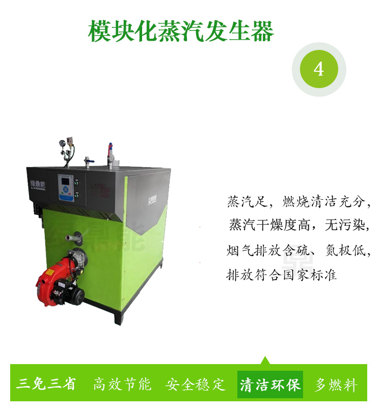 (綠)300kg燃油燃氣蒸汽發生器詳情頁（綠鼎能源）2017